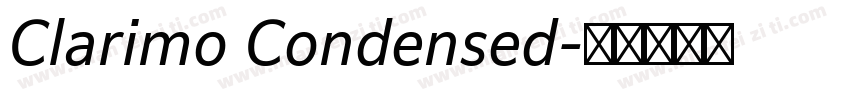 Clarimo Condensed字体转换
